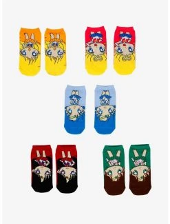 Anime Sailor Moon Sailor Scouts Ankle Sock Set