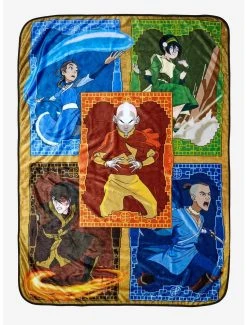 Gamer Avatar: The Last Airbender Character Portraits Throw