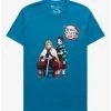 Anime Demon Slayer: Kimetsu No Yaiba - The Movie: Mugen Train Tanjiro & Kyojuro T-Shirt - BoxLunch Exclusive -BoxLunch shop 15909261 hi