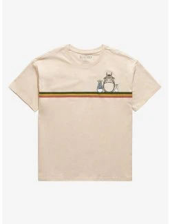 Anime Her Universe Studio Ghibli My Neighbor Totoro Totoros Retro Stripe Women's T-Shirt - BoxLunch Exclusive