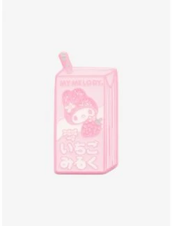Anime Loungefly Sanrio My Melody Strawberry Milk Box Enamel Pin - BoxLunch Exclusive