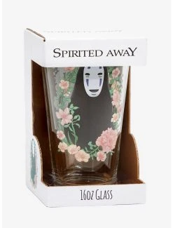 Anime Studio Ghibli Spirited Away No-Face Floral Pint Glass - BoxLunch Exclusive -BoxLunch shop 16568526 av2