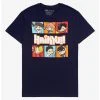 Anime Haikyu!! Chibi Volleyball Players Character Panel T-Shirt - BoxLunch Exclusive -BoxLunch shop 16625088 hi