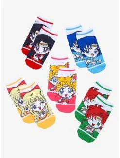 Anime Pretty Guardian Sailor Moon Chibi Character Portraits Sock Set