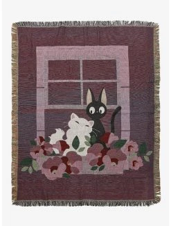 Anime Studio Ghibli Kiki's Delivery Service Lily & Jiji Window Tapestry Throw - BoxLunch Exclusive