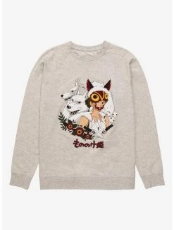 Anime Our Universe Studio Ghibli Princess Mononoke San & Wolves Portrait Crewneck - BoxLunch Exclusive