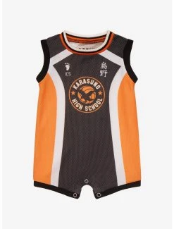 Anime Haikyu!! Shoyo Hinata Karasuno High School Infant Basketball Jersey Romper - BoxLunch Exclusive