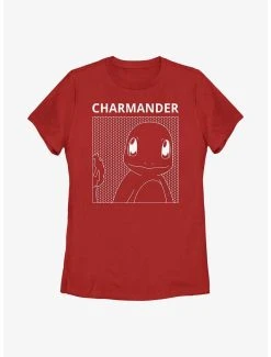 Anime Pokémon Charmander Comic Box Womens T-Shirt