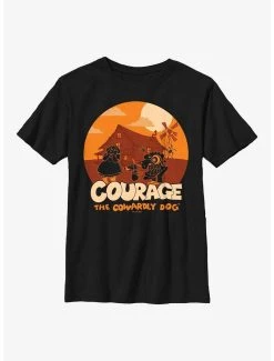 Cartoons Courage The Cowardly Dog Haunt Youth T-Shirt