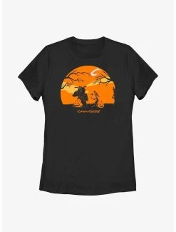 Cartoons Cow And Chicken Haunt Womens T-Shirt