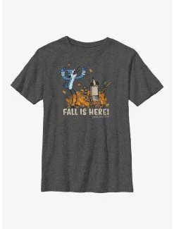 Cartoons Regular Show Fall Is Here Mordecai & Rigby Youth T-Shirt