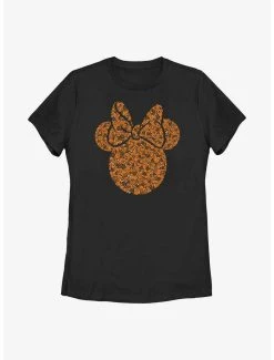 Cartoons Disney Minnie Mouse Halloween Pumpkin Fill Womens T-Shirt
