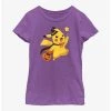 Anime Pokemon Trick-Or-Treating Pikachu Youth Girls T-Shirt -BoxLunch shop 19998812 hi