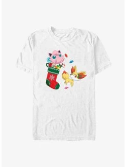 Anime Pokémon Jigglypuff And Fennekin Gift Stocking T-Shirt