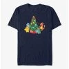 Anime Pokémon Christmas Tree Pikachu, Squirtle, Bulbasaur And Charmander T-Shirt -BoxLunch shop 20094981 hi