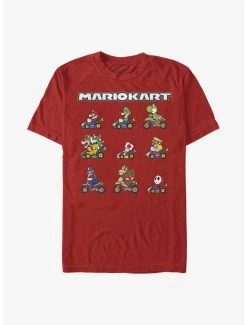 Gamer Nintendo Mario Kart Line Up T-Shirt