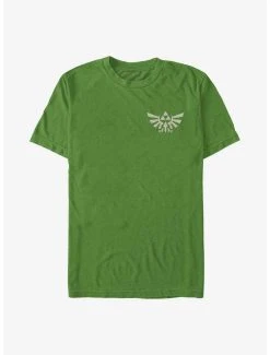 Gamer The Legend Of Zelda Hyrule Distress Crest T-Shirt