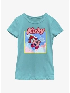 Gamer Kirby Umbrella Starry Flight Youth Girls T-Shirt