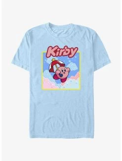 Gamer Kirby Umbrella Starry Flight T-Shirt