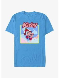 Gamer Kirby Umbrella Starry Flight T-Shirt