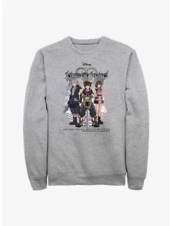 Gamer Kingdom Hearts Riku, Sora, And Kairi Group Sweatshirt